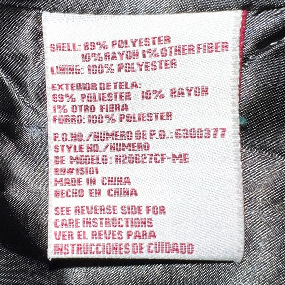 Hydraulic sz XS charcoal gray double breasted faux wool gathered lined Pea Coat - Picture 16 of 16